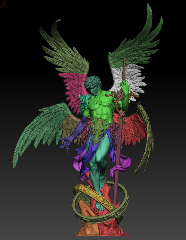 Cherubim – Fantasy Angel 3D STL Statue | 1/6 Split, 1/6 Pre-Supported, 1/9 Split & 1/9 Uncut