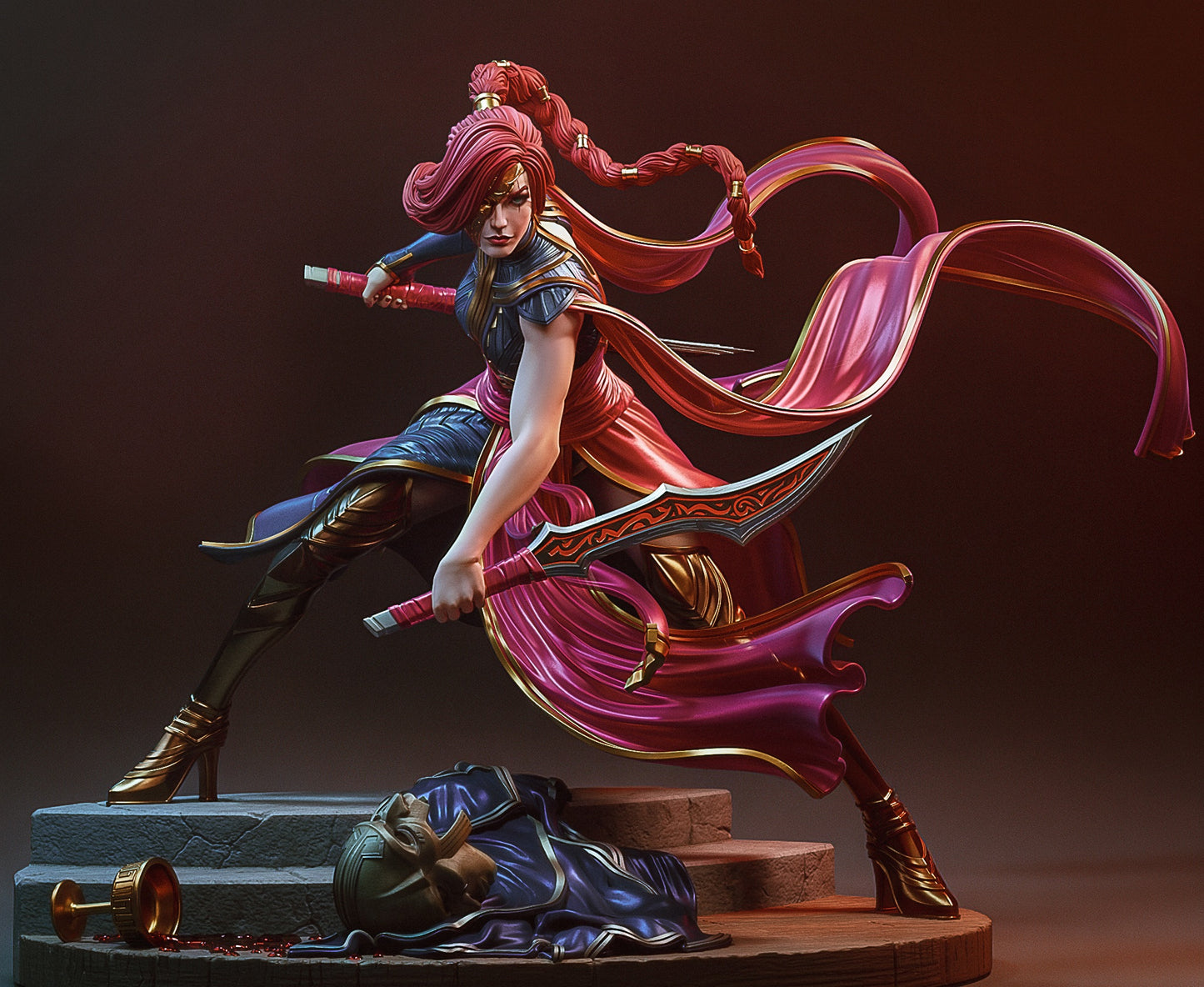 Katarina (League of Legends) 3D Print Model - Pre-Supported & Uncut STL/LYS