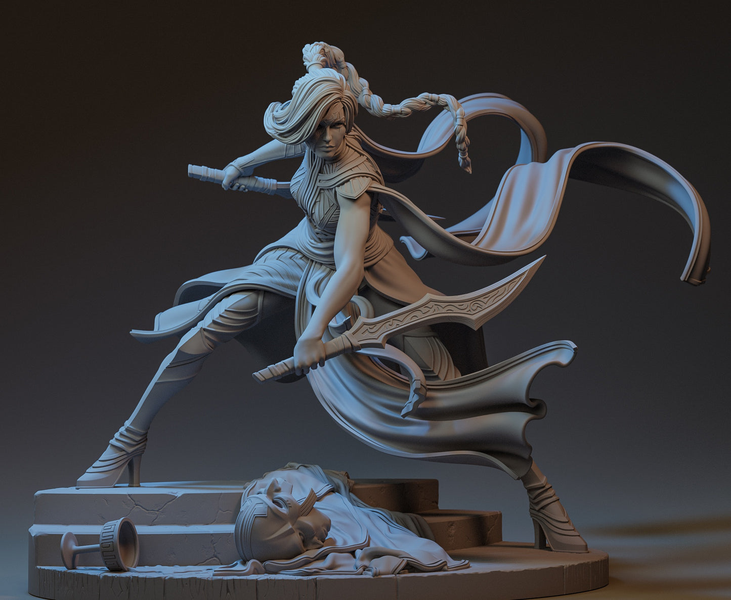 Katarina (League of Legends) 3D Print Model - Pre-Supported & Uncut STL/LYS