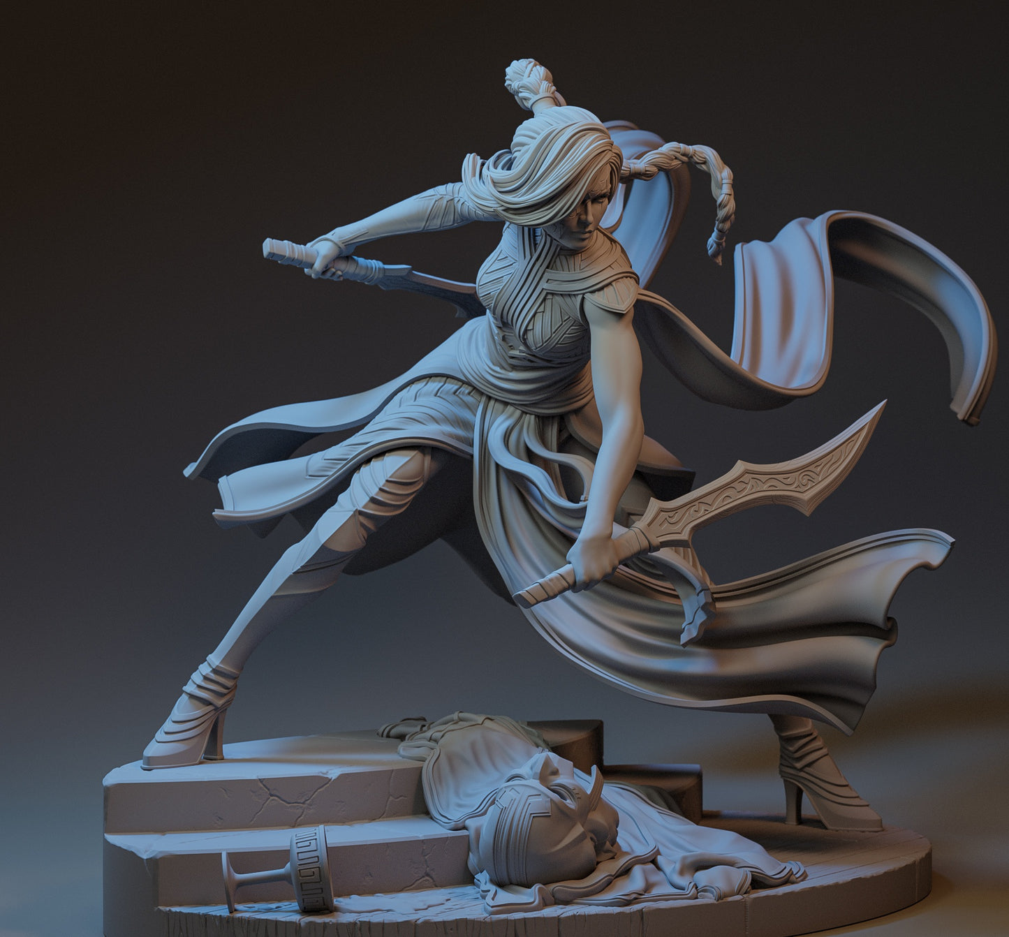 Katarina (League of Legends) 3D Print Model - Pre-Supported & Uncut STL/LYS