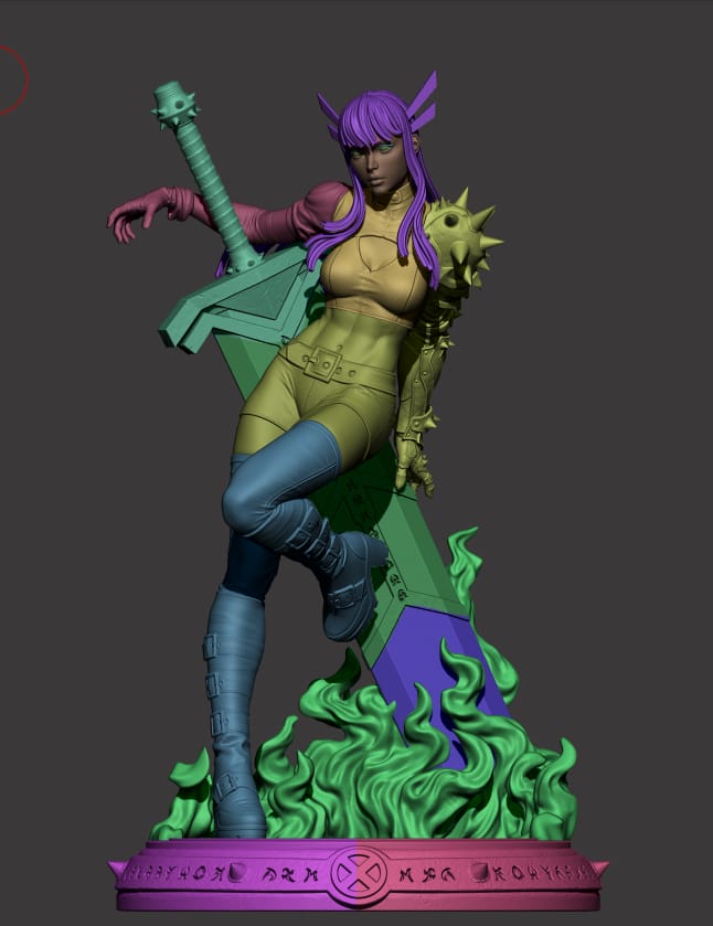 Magik (X-Men) 3D Print File: Sorceress Supreme STL - 1:6, 1:9, 1:12 Scale Options - Pre-Supported & Uncut - Mystical Digital Collectible
