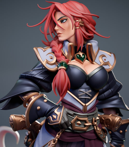 Miss Fortune 3D STL File | League of Legends 3D Print Model | Pre-Supported Figure