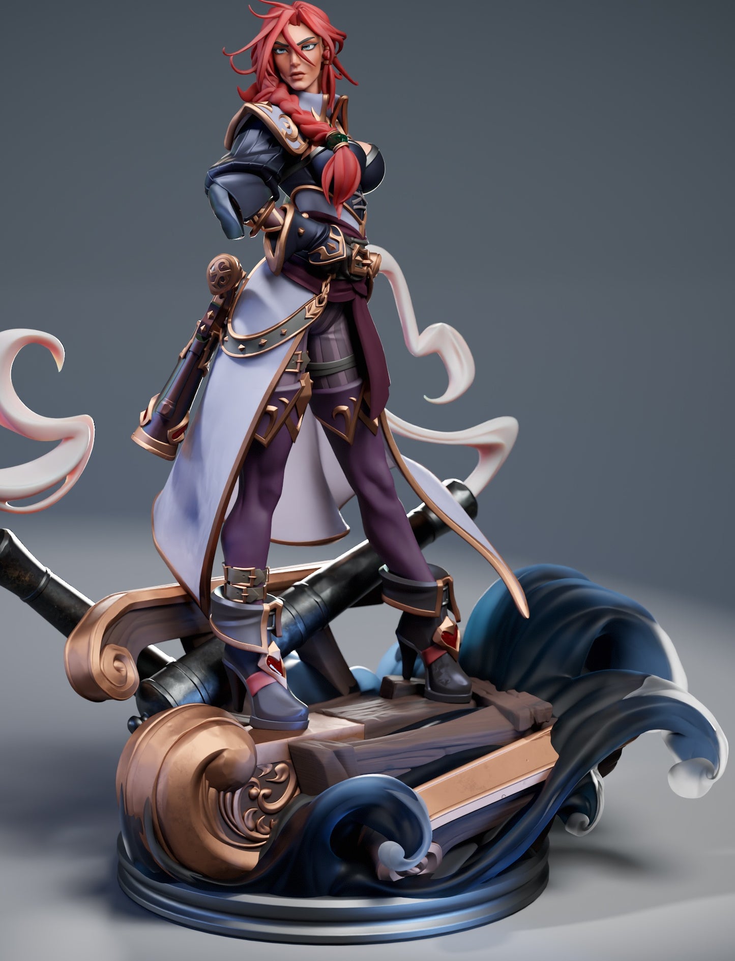 Miss Fortune 3D STL File | League of Legends 3D Print Model | Pre-Supported Figure