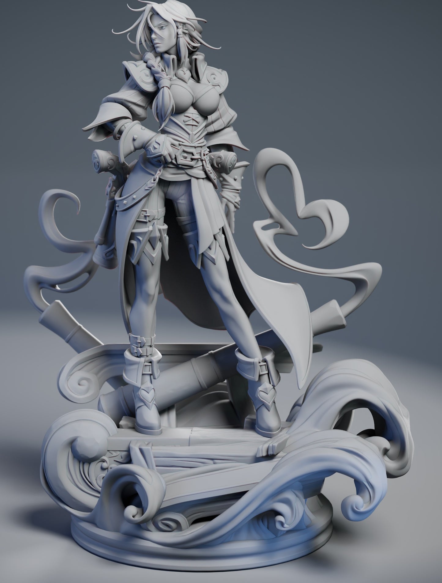 Miss Fortune 3D STL File | League of Legends 3D Print Model | Pre-Supported Figure