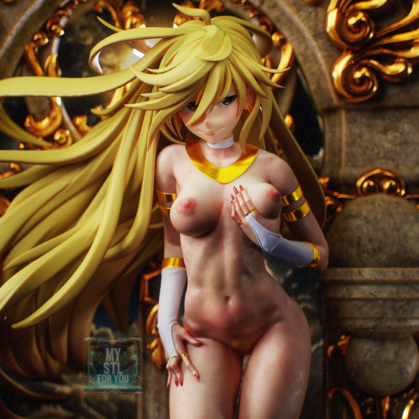 Panty Anarchy - Panty & Stocking | 3D Print STL | Pre-supported