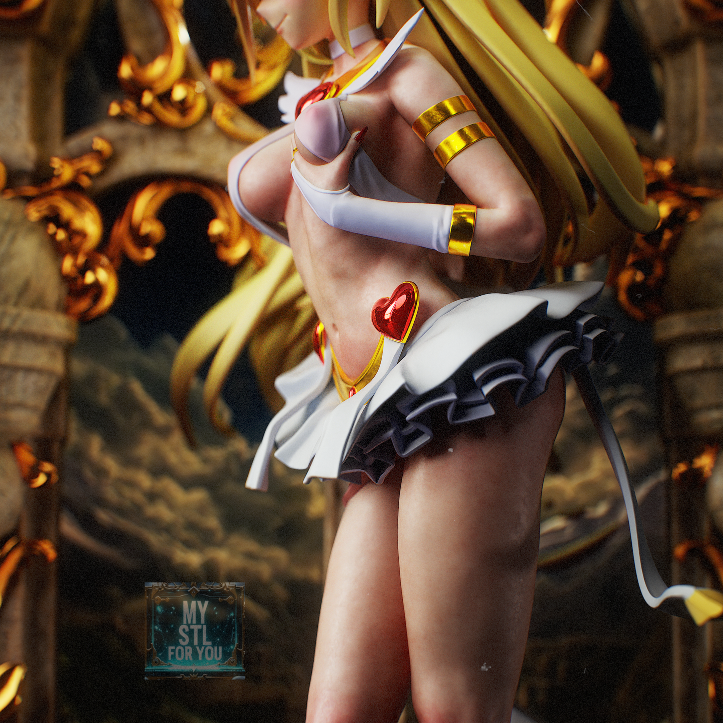 Panty Anarchy - Panty & Stocking | 3D Print STL | Pre-supported
