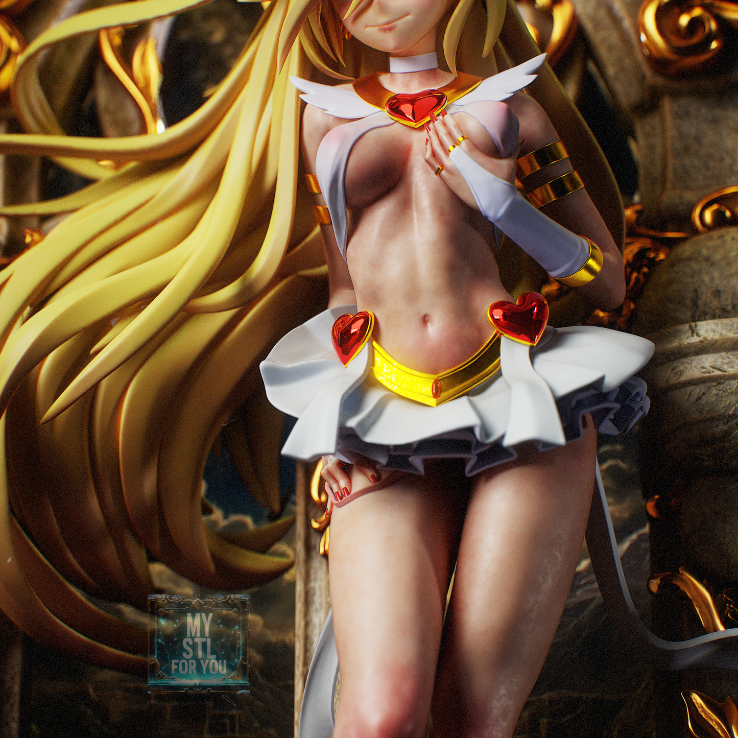 Panty Anarchy - Panty & Stocking | 3D Print STL | Pre-supported