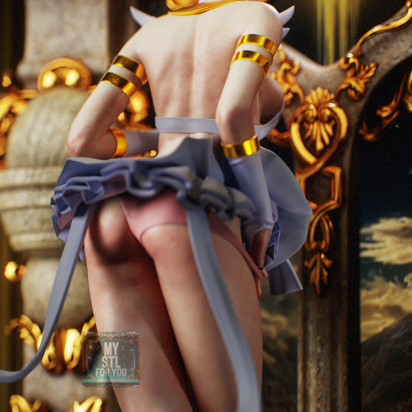 Panty Anarchy - Panty & Stocking | 3D Print STL | Pre-supported