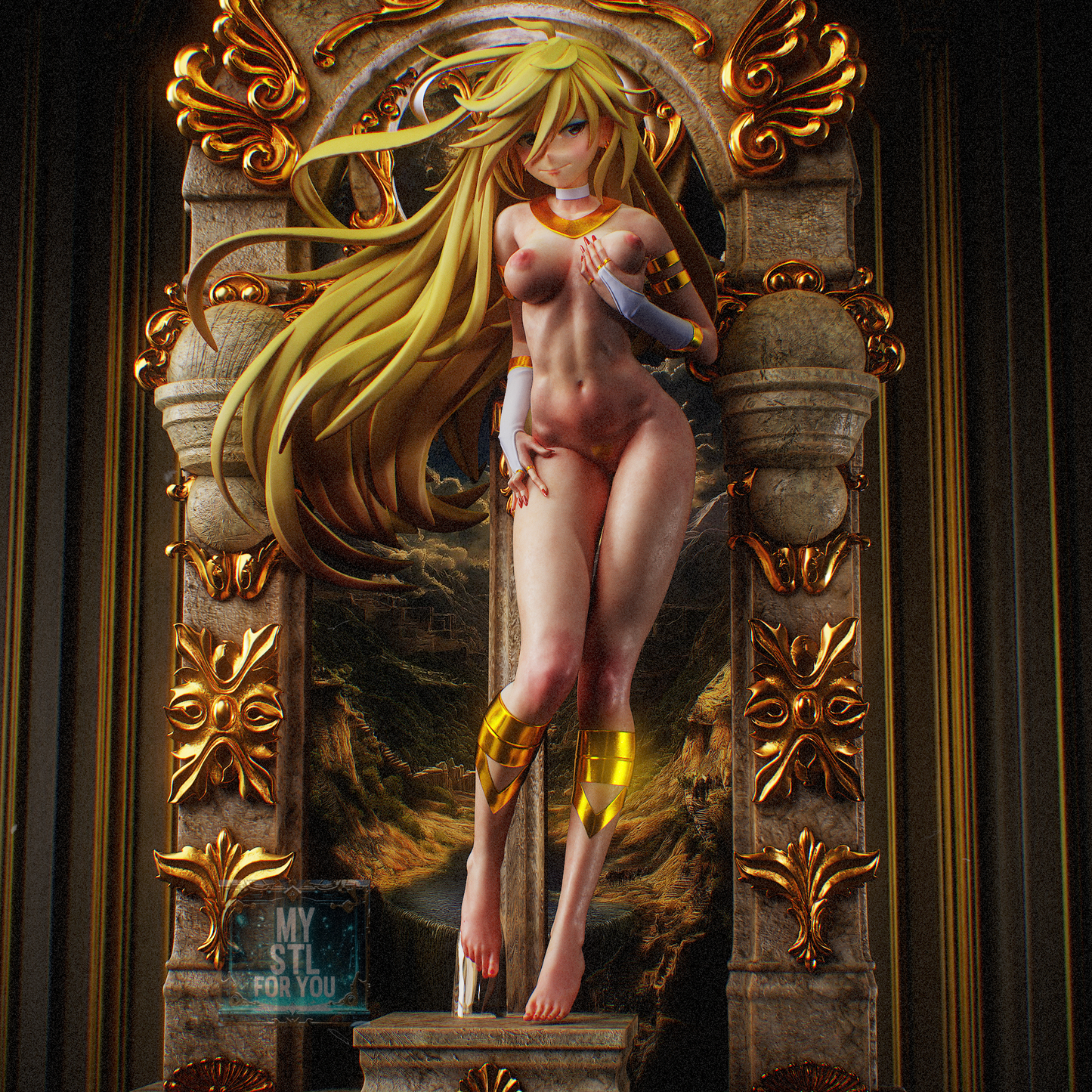 Panty Anarchy - Panty & Stocking | 3D Print STL | Pre-supported