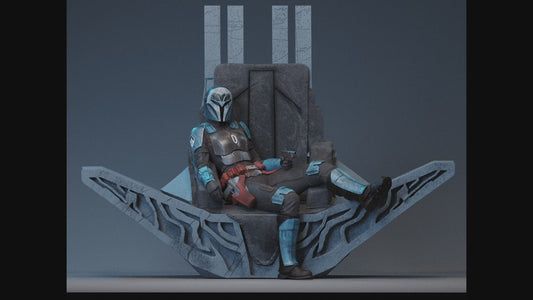 Bo‑Katan STL – Mandalorian Throne Statue Files Bundle (1/12, 1/12 Pre‑Supported LYS, 1/12 Uncut, 1/9, 1/4) – Digital Download