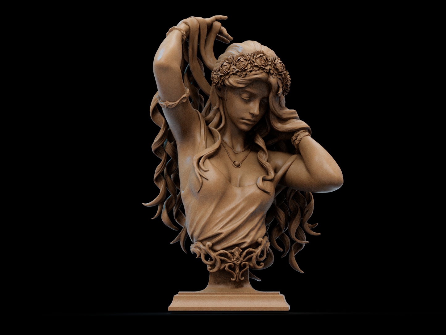 Aphrodite Bust – Digital Sculpture for 3D Printing