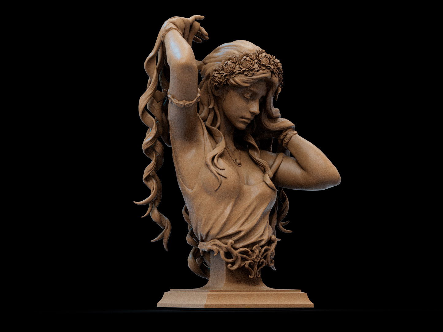 Aphrodite Bust – Digital Sculpture for 3D Printing