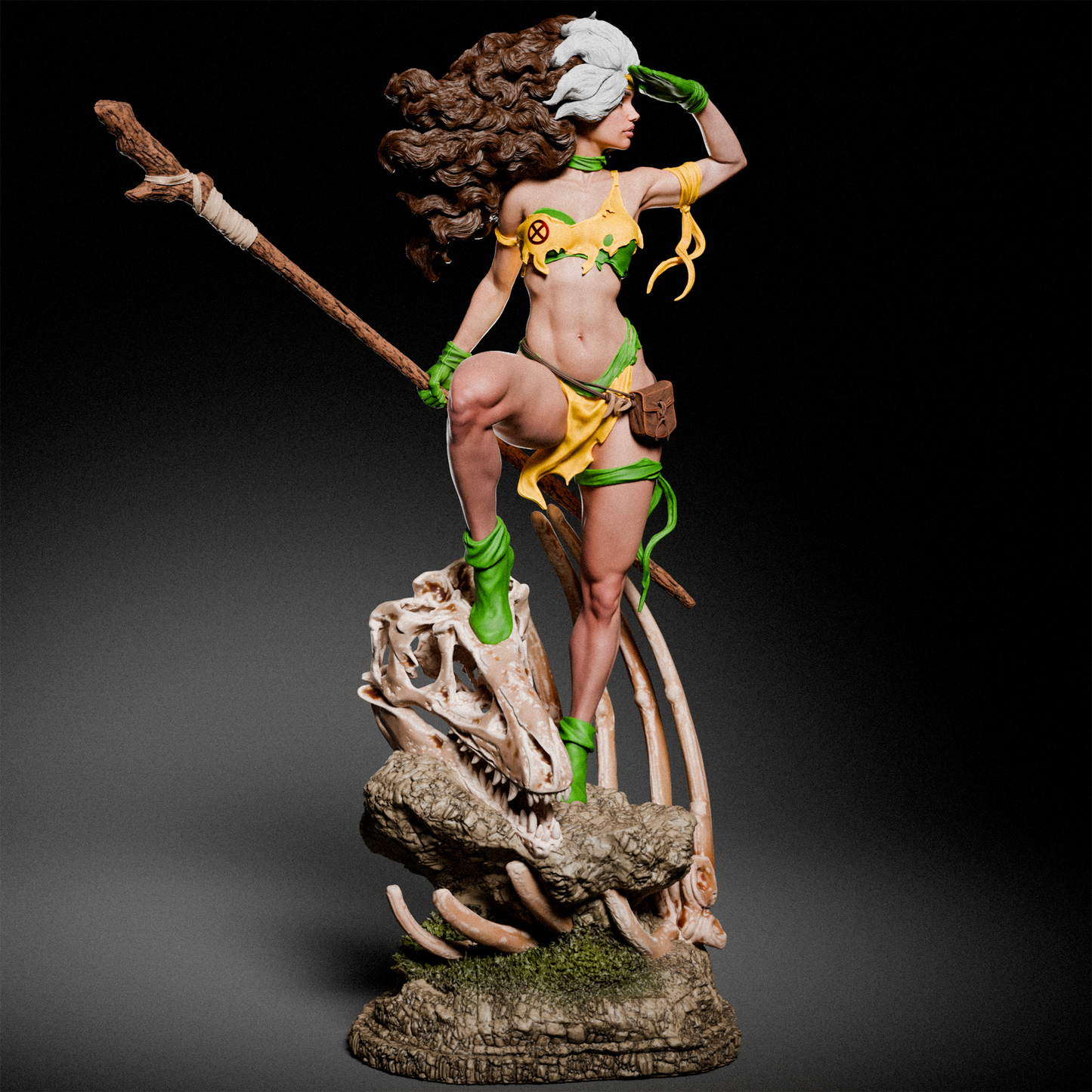 Rogue Savage (X-Men) 3D Print File: Primal Mutant Power STL - 1:6, 1:9, 1:12 Scale Options - Pre-Supported & Uncut - Untamed Digital Collectible