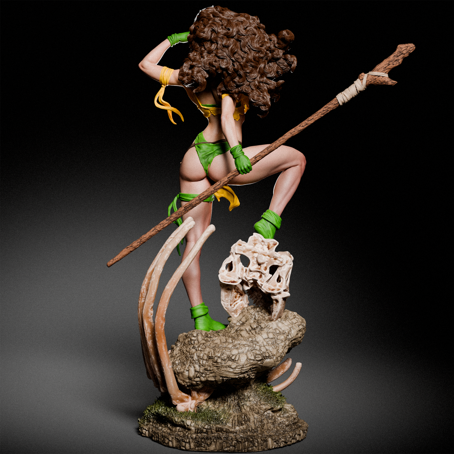 Rogue Savage (X-Men) 3D Print File: Primal Mutant Power STL - 1:6, 1:9, 1:12 Scale Options - Pre-Supported & Uncut - Untamed Digital Collectible