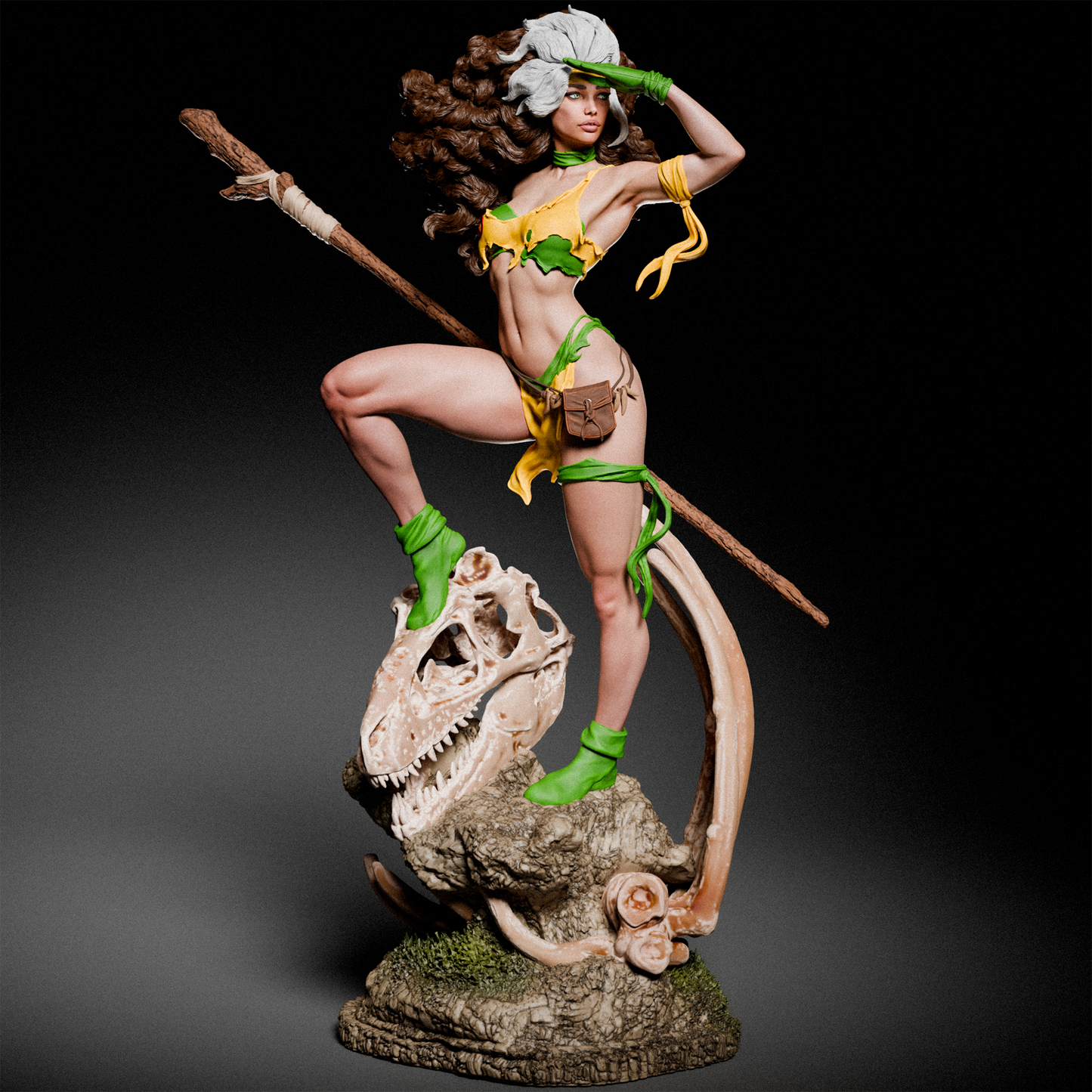 Rogue Savage (X-Men) 3D Print File: Primal Mutant Power STL - 1:6, 1:9, 1:12 Scale Options - Pre-Supported & Uncut - Untamed Digital Collectible