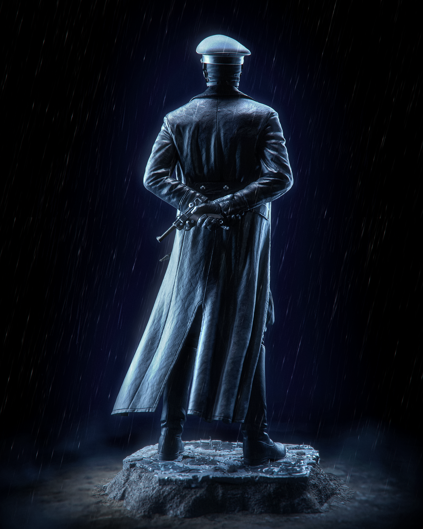 Kroenen Dark Assassin Statue STL – Hellboy Movie Villain 3D Print Model (1/6 & 1/9 Scale)