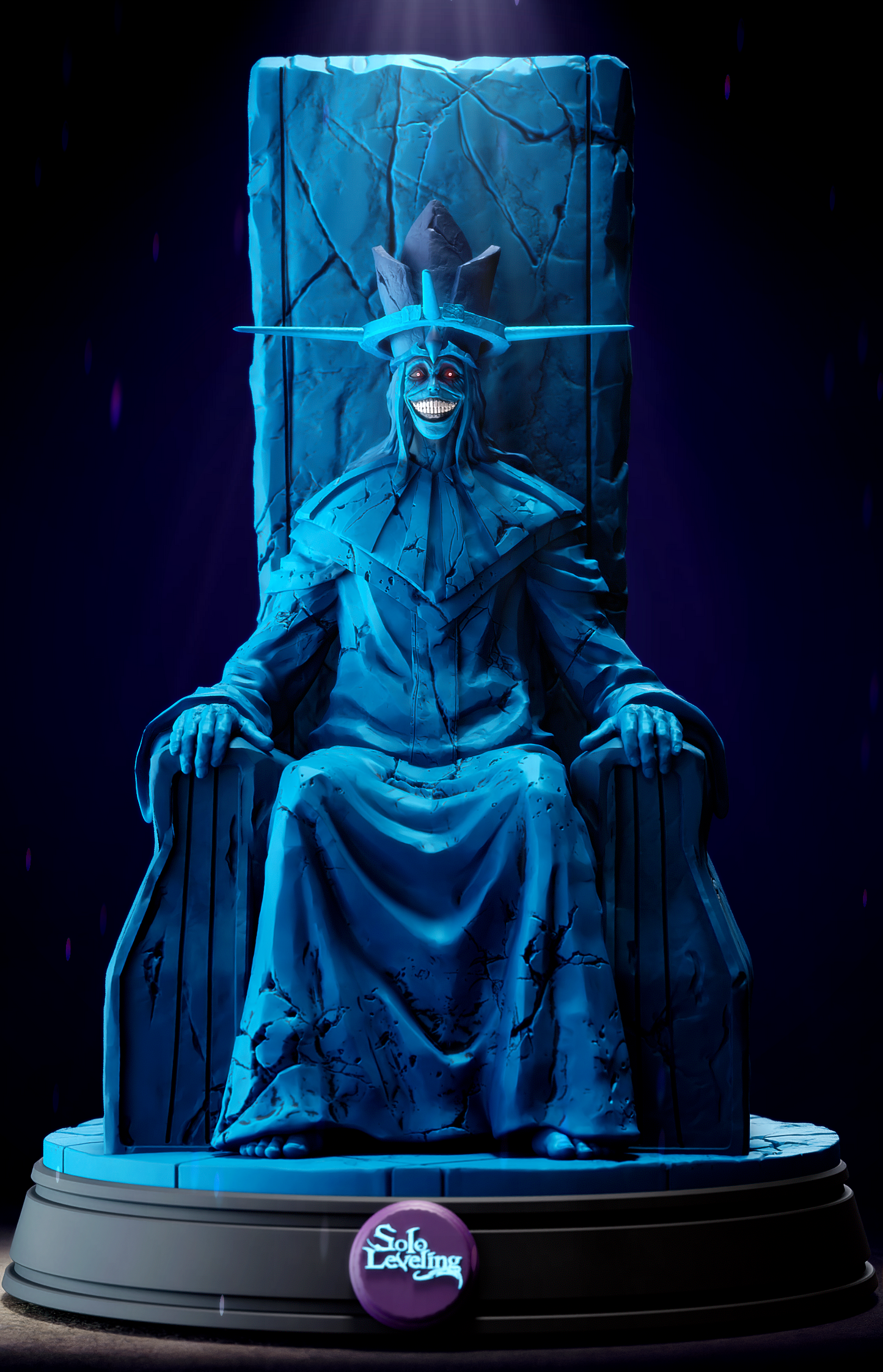 Statue of God – Solo Leveling 3D STL | Full Scale 40cm 3D Printable Model