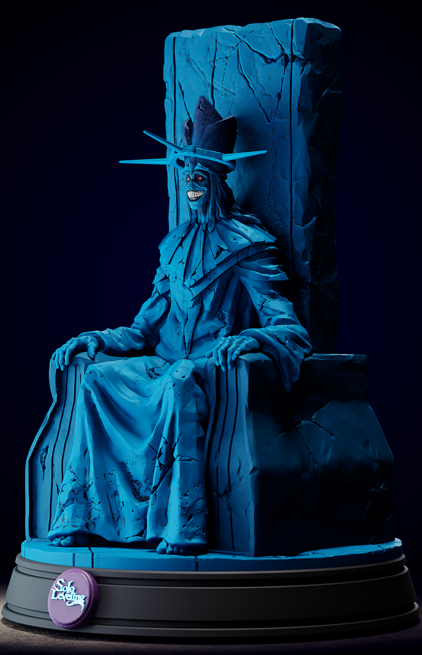 Statue of God – Solo Leveling 3D STL | Full Scale 40cm 3D Printable Model