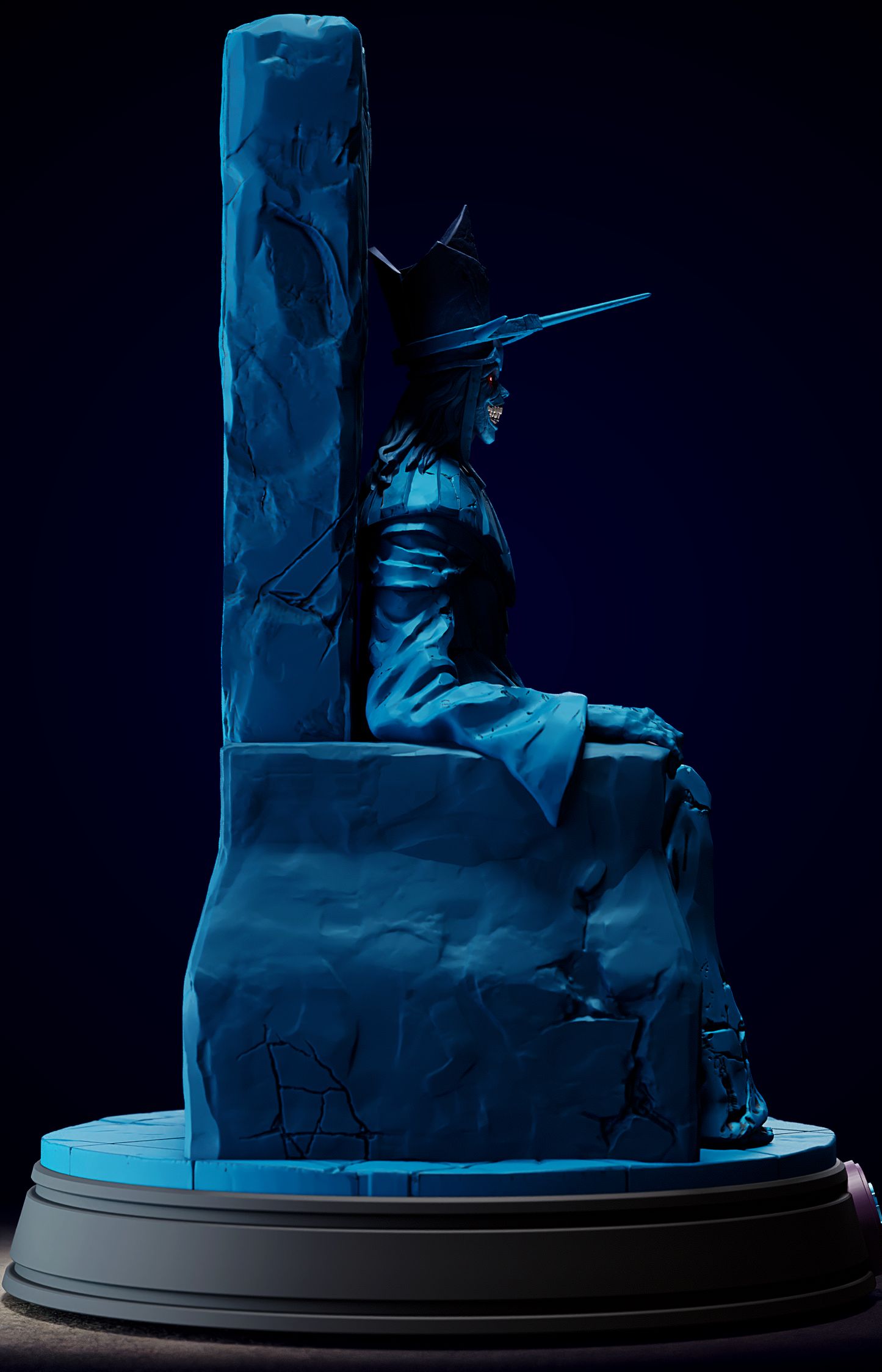 Statue of God – Solo Leveling 3D STL | Full Scale 40cm 3D Printable Model