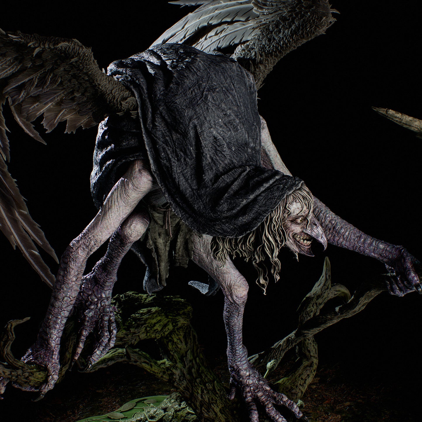 Matinta Pereira (Brazilian Folklore) 3D Print File: Mythical Creature STL - 1:9 & 1:6 Scale Options - Ready-to-Print, Split, Pre-Supported