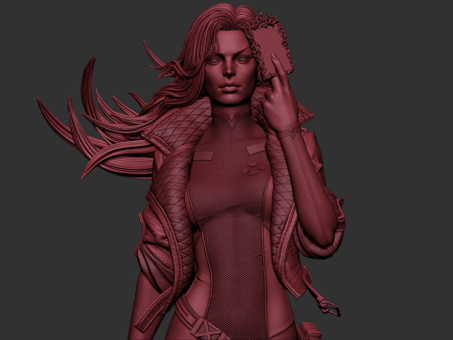Rogue (X-Men) 3D Print File: Iconic Mutant Heroine STL - 1:4, 1:6, 1:9 Scale Options - Pre-Supported & Uncut