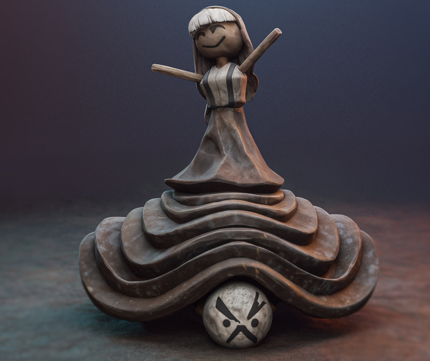 Clea & Francois Rock 3D STL Free -  Clair Obscur_ Expedition 33