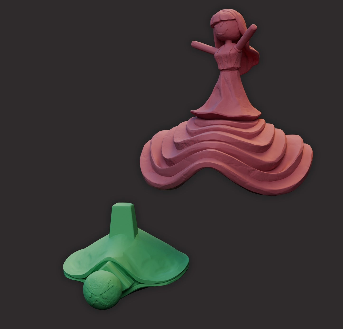 Clea & Francois Rock 3D STL Free -  Clair Obscur_ Expedition 33