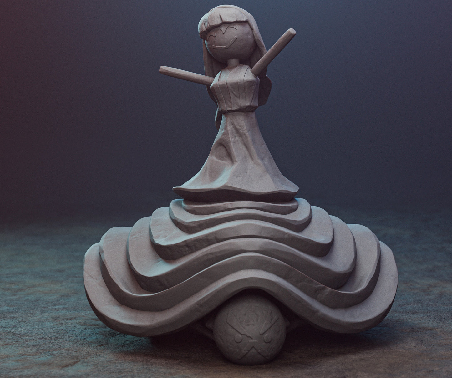 Clea & Francois Rock 3D STL Free -  Clair Obscur_ Expedition 33